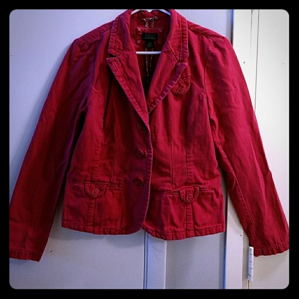 Dark pink over coat